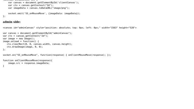 Code Review: Pass canvas content from client to admin using web socket смотреть онлайн