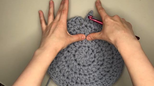 детский коврик из трикотажной пряжи ● коврик мишка крючком ● круглый ковер крючком