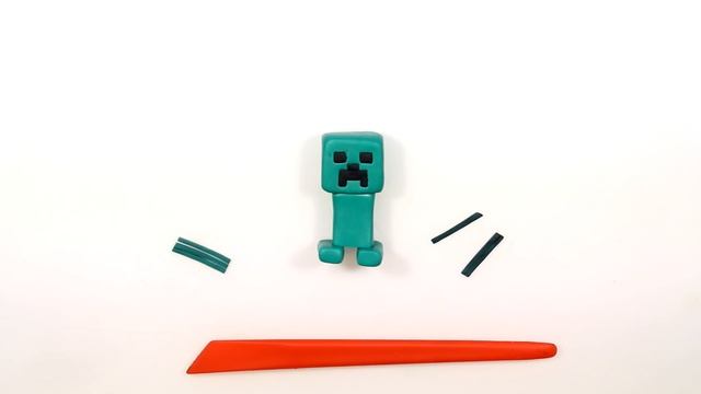 Мастер-класс: Крипер - Майнкрафт из полимерной глины FIMO kids / polymer clay tutorial смотреть онлайн
