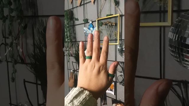 кольца из стекляруса бисероплетение стеклярус