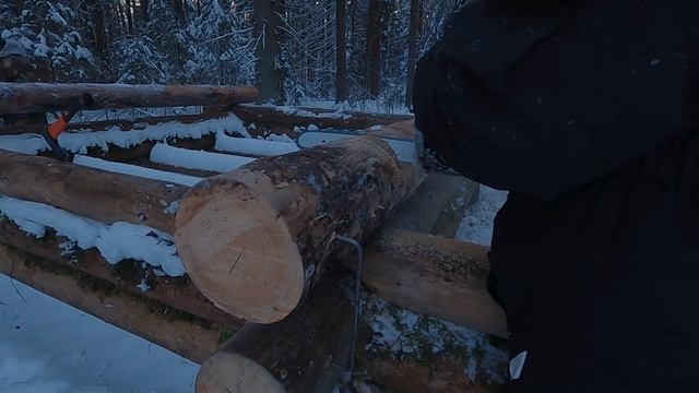 Пришла зима. Строим избу | ЛЕСНОЙ ДОМ | ЗЕМЛЯНКА | ИЗБА | FOREST HOUSE | DUGOUT | HUT смотреть онлайн