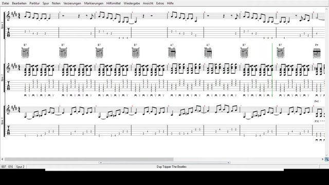 The Beatles - Day Tripper - Tabs смотреть онлайн
