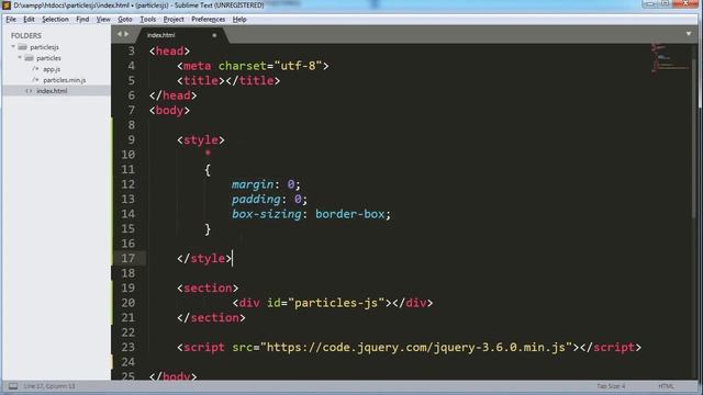 Particle.js How to use particle js tutorial | Implement Particle JS App | Animated Header Javascrip смотреть онлайн