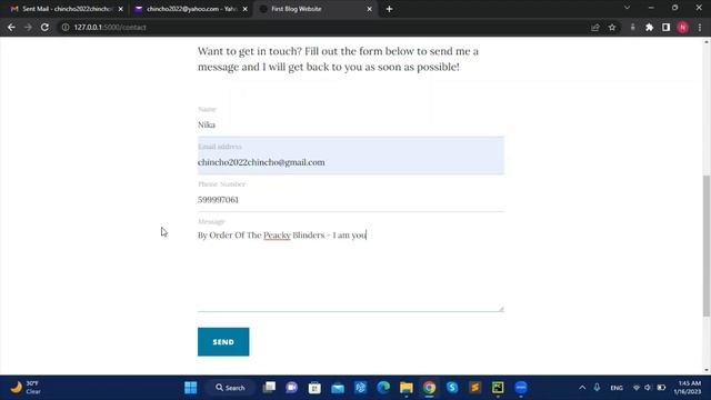 Blog with Flask Framework - Python смотреть онлайн