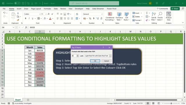Highlight Cell Value in Excel with Conditional Formatting смотреть онлайн