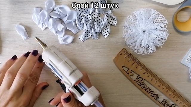 ?Простые заколочки к 1 сентября. Школьные бантики из лент 2.5 см и кружева. DIY ? смотреть онлайн