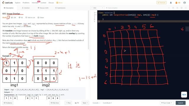 Image Overlap | LeetCode 835 | Java Explained w/ Code | @LearnOverflow смотреть онлайн