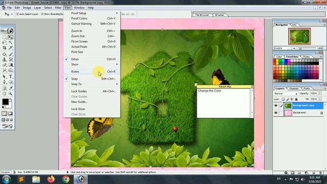 View menu in Photoshop With Example in Hindi | Photoshop View menu in Hindi फोटोशॉप व्यू मेनू हिंदी смотреть онлайн