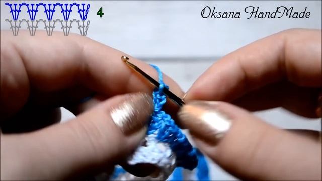 Нарядное детское платье крючком. 1/2 часть. Baby dress crochet смотреть онлайн