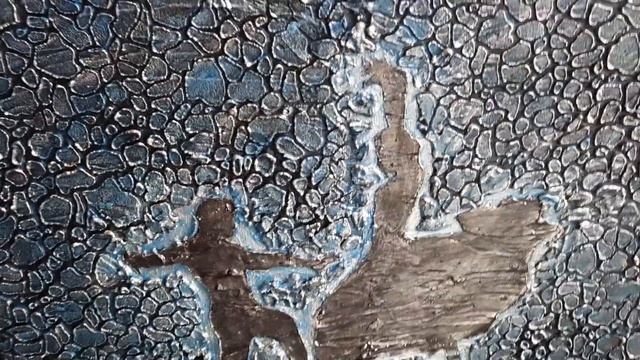 Фактурная картина "Танец в ночи" смотреть онлайн