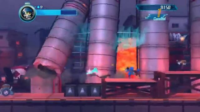 Mighty No 9 Oil Platform Stage: All Bonuses Guide and Walkthrough смотреть онлайн