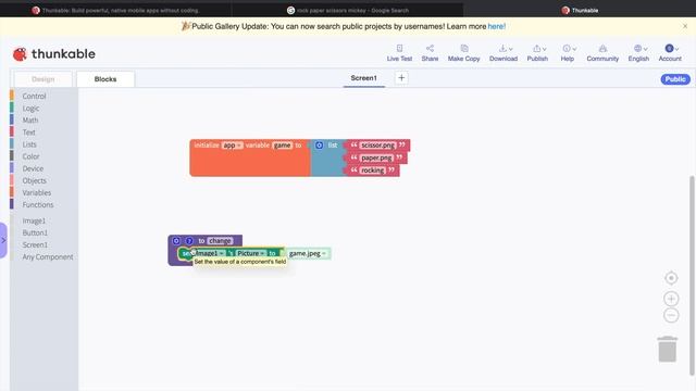Make Rock Paper Scissor App (With No Coding) | Beginner Thunkable Tutorial смотреть онлайн