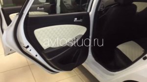 Перетяжка дверных карт Hyundai Solaris