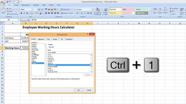 How to Calculate Time in Microsoft Excel 2016 Tutorial | The Teacher смотреть онлайн