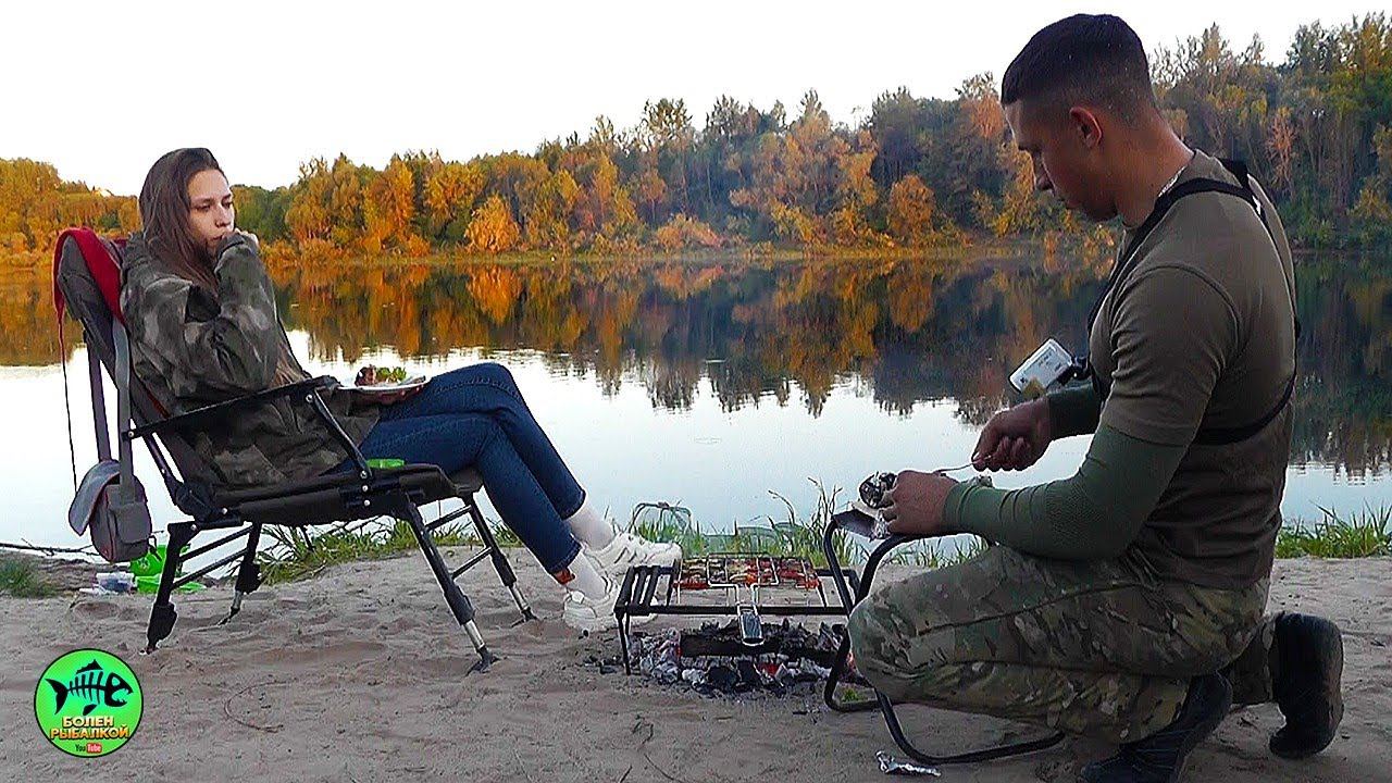 ОТДЫХ НА РЕКЕ С НОЧЕВКОЙ. Готовим на костре. Ловим ЛЕЩЕЙ, ЗАГОРАЕМ И КАЙФУЕМ. смотреть онлайн