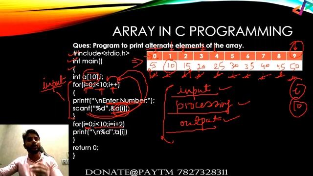 C Program to Print Alternate Array Elements | In Hindi смотреть онлайн