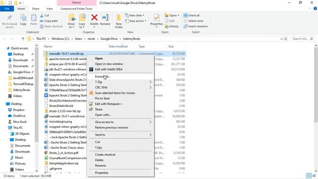 8. Installing and Setting up Maria DB - Starting with Struts 2, Spring JDBC, MariaDB and Eclipse ID смотреть онлайн