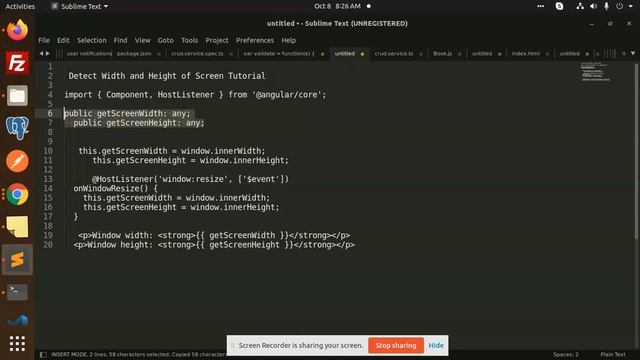 Get Width and Height of Screen using Angular | Angular 14 Tutorial смотреть онлайн