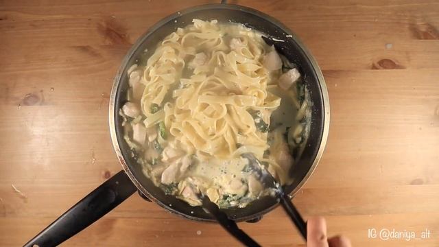 ПП спагетти в сливочном соусе | Спагетти карбонара с курицей и адыгейским сыром смотреть онлайн