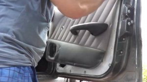 Фиат Альбеа-Разбор двери.Снятие и смазка ручки двери.Снятие обшивки двери.