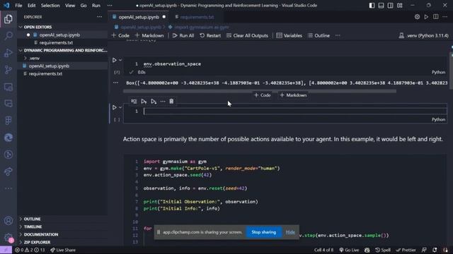 EE569 CS634 Tutorial 1 Open AI Gymnasium Setup смотреть онлайн
