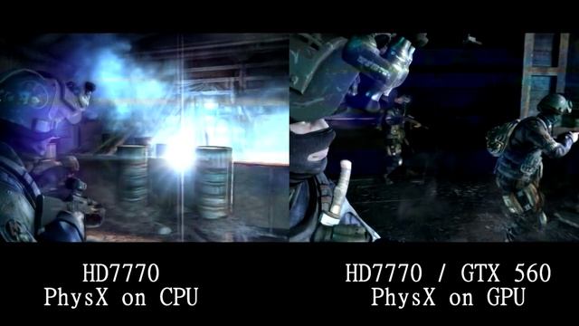 Metro Last Light CPU vs GPU PhysX / HD 7770 / GTX 560 смотреть онлайн