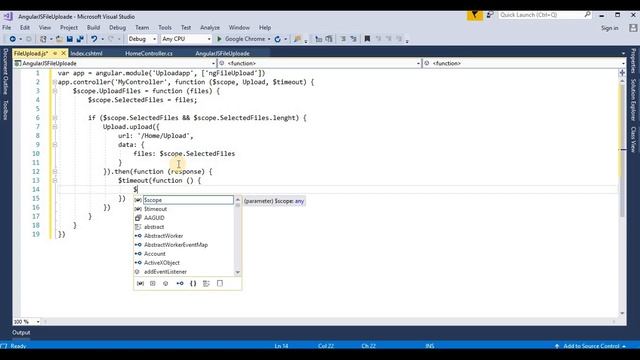 How to Upload multiple files using AngularJS in ASP.NET MVC смотреть онлайн