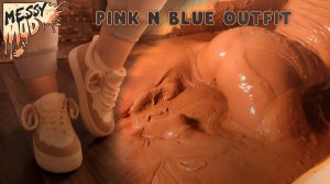 💖 ДЕВОЧКА В КРОССОВКАХ И НЕЖНОМ КОСТЮМЕ ПОЛНОСТЬЮ В ГЛИНЕ Girl Pink n Blue Outfit in MUD