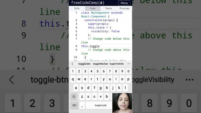 Use State to toggle an element- freeCodeCamp basic React- ReactJS tutorial for beginners смотреть онлайн