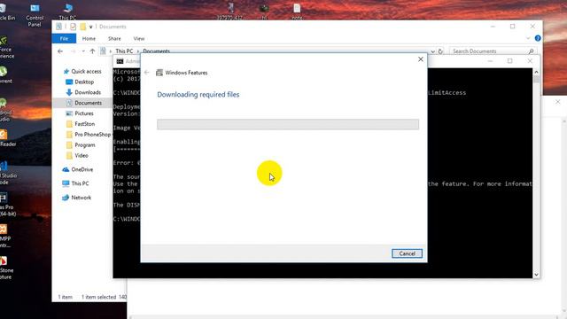 .NET Framework 3.5 Install Error On Window 10 Pro