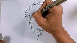 Very Easy !!! How to Draw Itadori Yuji from JUJUTSU KAISEN