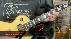 Mr Crowley Solo - Randy Rhoads / Ozzy Osbourne