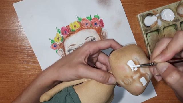 Роспись лица текстильной куклы смотреть онлайн