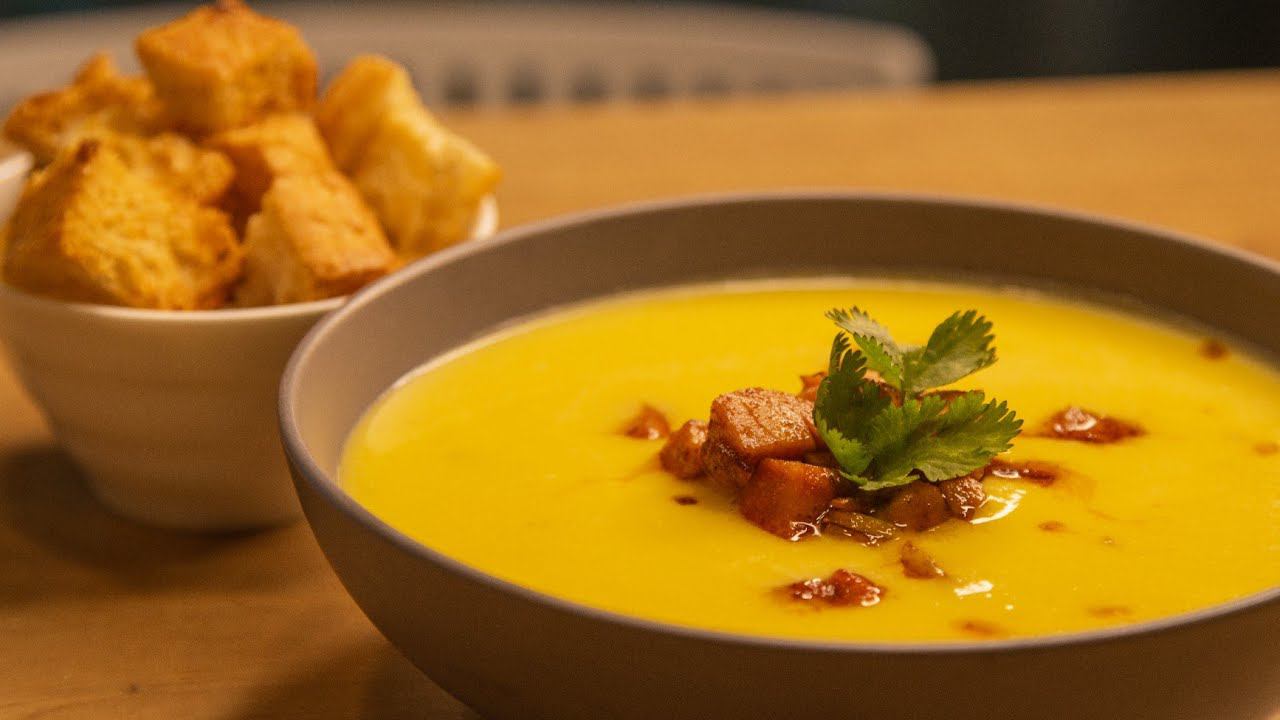 What to cook from PUMPKIN? Pumpkin SOUP recipe in 20 minutes. Fast, simple and incredibly DELICIOUS! смотреть онлайн