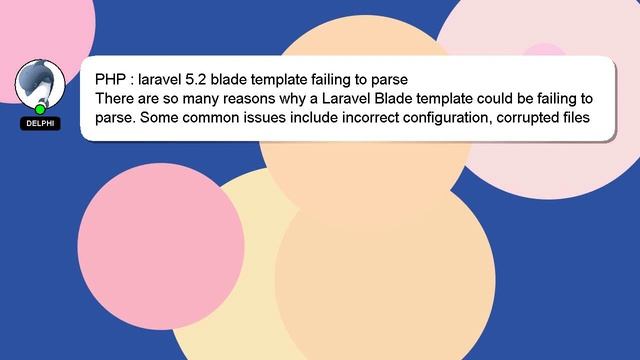 PHP : laravel 5.2 blade template failing to parse смотреть онлайн