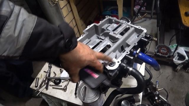WEBER 750 ГИДРОЦИКЛ СБОРКА МОТОРА