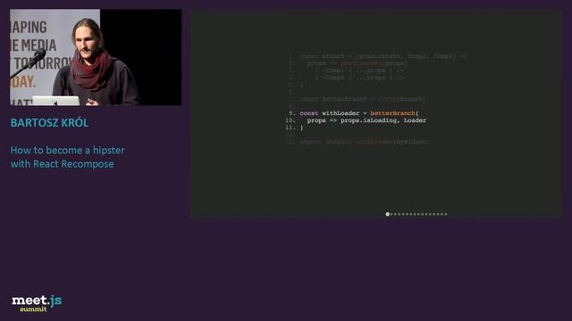 Bartosz Król - How to become a hipster with React Recompose - meet.js Summit 2017 Gdańsk смотреть онлайн