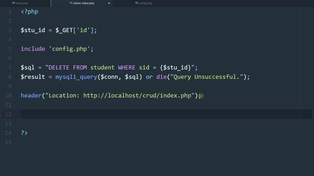PHP MySQL CRUD - Delete Data Tutorial in Hindi / Urdu смотреть онлайн