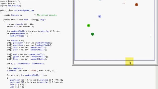 Bouncing Balls in Java Console смотреть онлайн