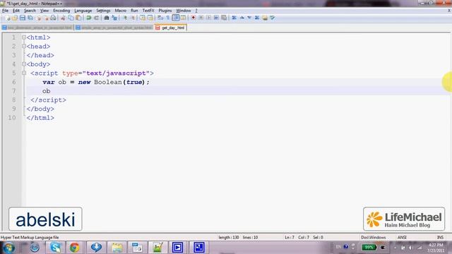 Simple Boolean in Java Script смотреть онлайн