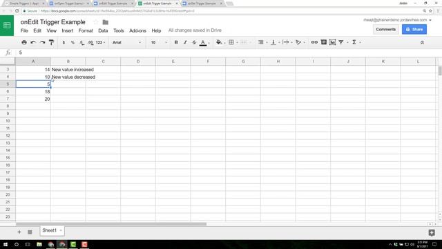 Apps Script: Simple Triggers and the Event Object Parameter with Examples смотреть онлайн