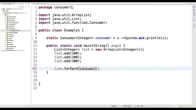 Consumer Functional Interface Video 10 смотреть онлайн
