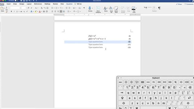 Create Automatic Numbered Equations in Word | Part 3 – Aligned Equations at "=" смотреть онлайн