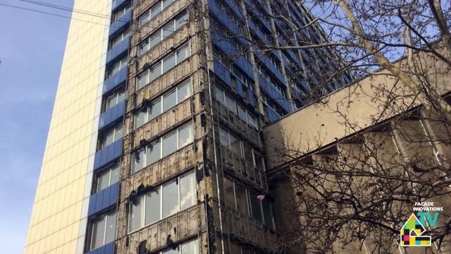 Пожар на вентилируемом фасаде, Одесса смотреть онлайн