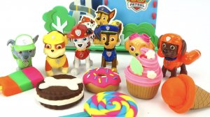 Щенячий Патруль лепим из пластилина десерты для всех героев