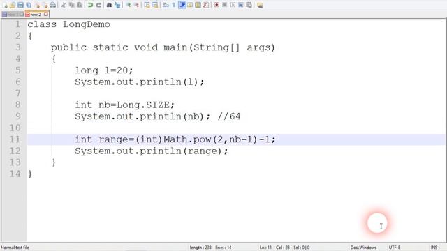 long data type in java in hindi lecture#9 смотреть онлайн