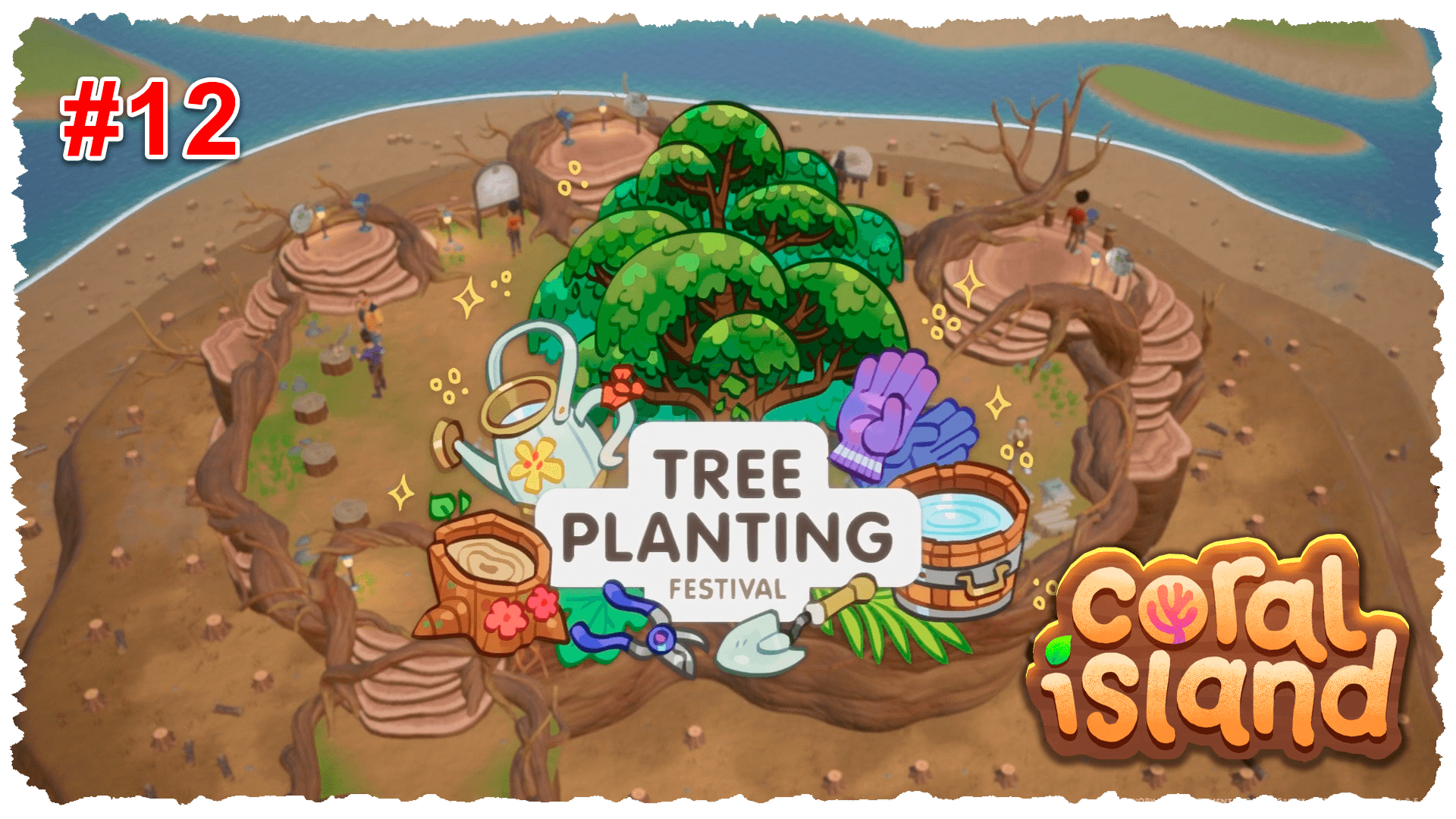 Coral Island #12 День посадки деревьев