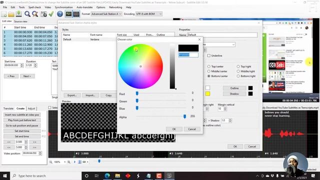 How to CHANGE the Font of a Subtitle File //Subtitle Needs to be Burned In the Video смотреть онлайн