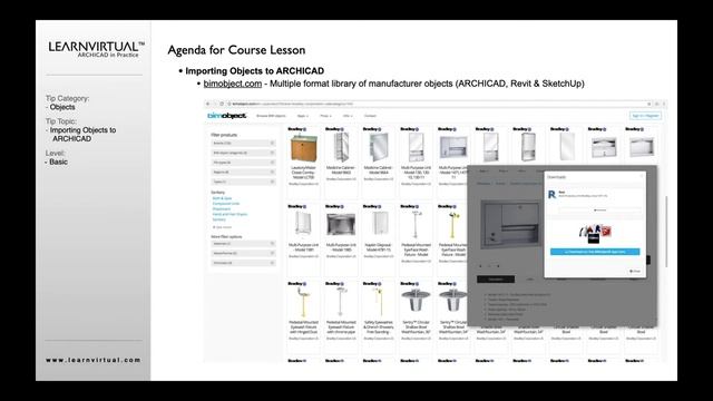 Importing Objects in Archicad смотреть онлайн