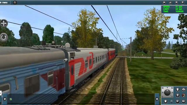 тэм2 - 7254 с тремя вагонами лабораторией. Trainz android смотреть онлайн